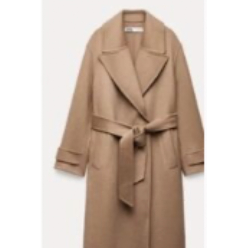 ZARA DOUBLE FACED WOOL BLEND COAT ZW COLLECTION